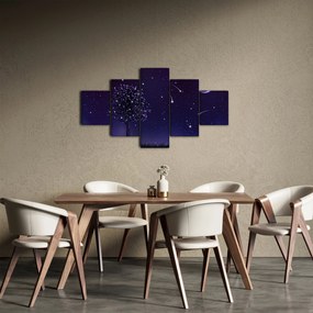 Obraz - Noc uchwycona przez ilustrację (125x70 cm)