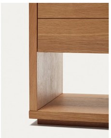 Niska komoda w dekorze dębu 200x74 cm Alguema – Kave Home