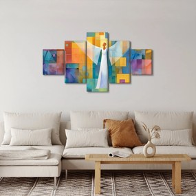 Obraz - Geometryczny anioł (125x70 cm)