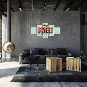 Obraz - Home sweet home (125x70 cm)