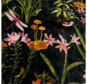 Mikropluszowy koc MYSTIC GARDEN, ciemnozielony Rozmiar: 200 x 220 cm