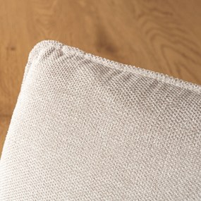 Krzesło Tapicerowane Obrotowe DIAS Beżowe Nowoczesne