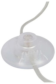 Biała lampa stojąca LED z metalowym kloszem (wysokość 140 cm) Lund – Candellux Lighting