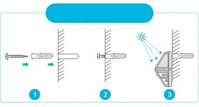 Lampa solarna z czujnikiem ruchu i zmierzchu - 100 led zewnętrzna ścienna