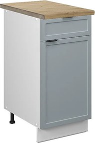 Szafka dolna do kuchni jasnoniebiesko-szary 40x60x82 fame-line