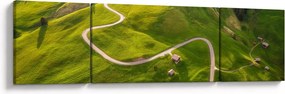 Obraz - Plateau Meadow (170x50 cm)