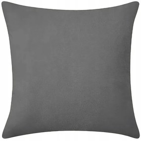 Poszewka dekoracyjna na poduszkę 40x40 miękka velvet szara