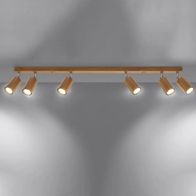 Listwa oświetleniowa ZEKE 6 dębowa SOLLUX  LIGHTING
