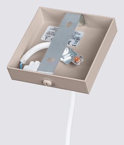 Szarobrązowa metalowa lampa wisząca Gleam – Sollux