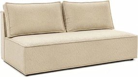 Sofa z Funkcją Spania MAVIA Beżowa Boucle Nowoczesna