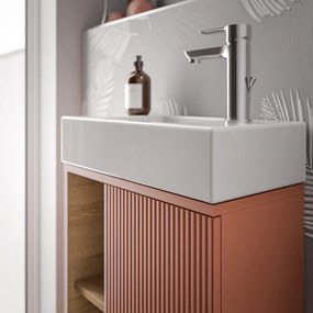 BELDIVO szafka podumywalkowa 50 cm z białą umywalką - drzwi prawe - różne kolory