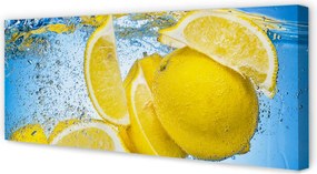 Zdjęcie na płótnie Cytryny Zanurzone w Wodzie