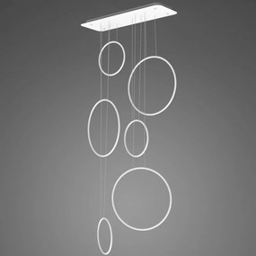 Designerska lampa wisząca Ledowe Okręgi No.8 In 90 cm