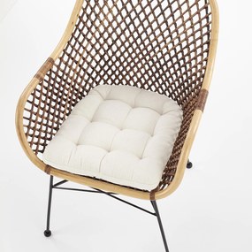 Rattanowe krzesło na metalowych nogach K336