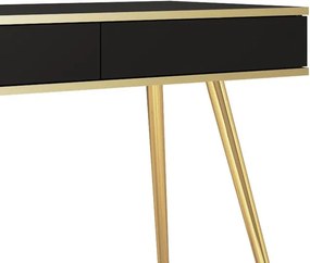 ORIANA Toaletka T 102 czarna | nogi złote