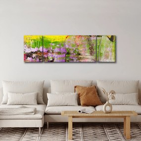 Obraz abstrakcji - malarstwo (170x50 cm)