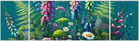 Obraz - Kwiaty łąkowe (170x50 cm)