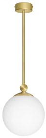 Złota lampa z kloszem kulą 20cm GP-S1D