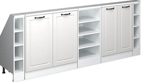 Szafka kuchenna na dach skośny biały domek wiejski 210x46x81.6 r-line