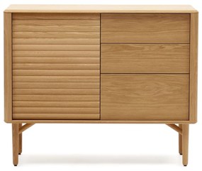 Niska komoda w dekorze dębu 105x86 cm Lenon – Kave Home