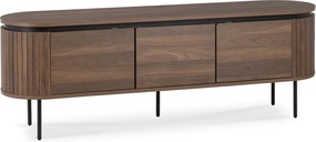 Szafka RTV do Salonu Trzydrzwiowa BECK 160 cm Orzech Nowoczesna