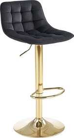 Czarny welurowy hoker glamour K7-P39