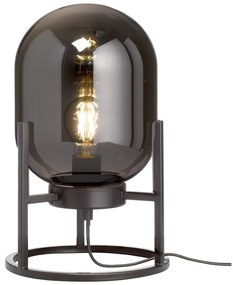 Czarna lampa stołowa ze szklanym kloszem (wysokość 34 cm) Regi – Fischer &amp; Honsel