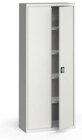 Szafa metalowa, 1950 x 800 x 400 mm, 4 półki, szara