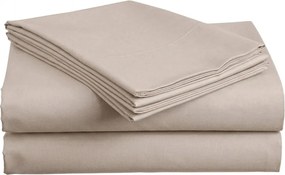 PrzytulneMieszkanie.pl Prześcieradło BASIC jasnobrązowe 200x220 cm