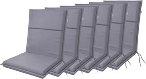 Doppler LIFE 5354 - zestaw 6 szt. poduszek na krzesło z niskim oparciem