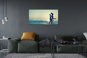 Fotoobraz na płótnie Ludzie nad Morzem