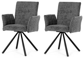 Zestaw krzeseł obiadowych z mechanizmem powrotnymDCH-W1117 GREY2, 2 szt.