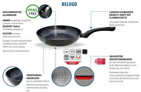 Elo 59928 Patelnia wok z dodatkowym uchwytemBelugo 28 cm