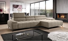 Narożnik PALLADIO MINI z elektryczną regulacją siedziska Prawostronny w tkaninie RIVIERA 16 WERSAL