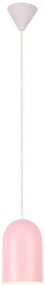Różowa lampa wisząca z owalnym kloszem - V015 C4-S48