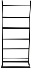 Czarny metalowy regał na wino liczba butelek 5 38x84,5x20 cm Single Floor – PT LIVING