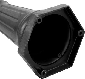 Klasyczny słupek zewnętrzny czarny 217 cm IP44 - New Haven Hammered