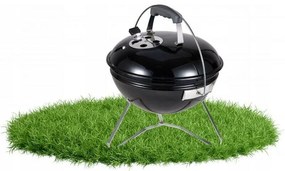 Aldotrade Grill na węgiel drzewny na nóżkach i z pokrywą, 37x 28/44 cm