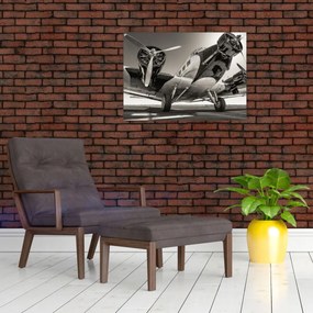 Obraz na szkle - Historyczne samoloty (70x50 cm)
