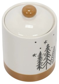 Słoik na ciasteczka z motywem choinek, Ø 10 x 14 cm