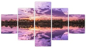 Obraz fioletowego nieba (125x70 cm)