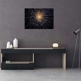 Obraz na szkle - fajerwerki (70x50 cm)