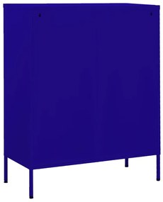 Granatowa szafka gospodarcza w stylu industrialnym H6-D23