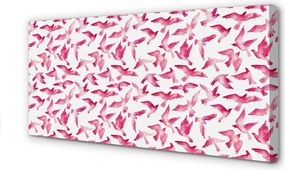 Obraz drukowany na płótnie Egzotyczne Różowe Ptaki