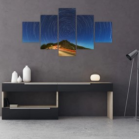 Obraz obracających się gwiazd (125x70 cm)