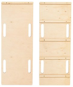 Huśtawka z litego drewna sosnowego w naturalnym kolorze 39x75x38 cm Montessori – Meowbaby