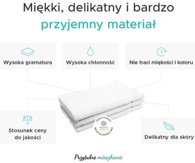 Ręcznik Classic czarny 30x30 cm, 100% bawełna