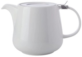 Biały porcelanowy dzbanek do herbaty z sitkiem Maxwell &amp; Williams Basic, 600 ml