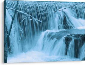 Obraz - lodowe wodospady (70x50 cm)