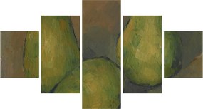 Obraz - Paul Cézanne, Three Pears, reprodukcje (125x70 cm)